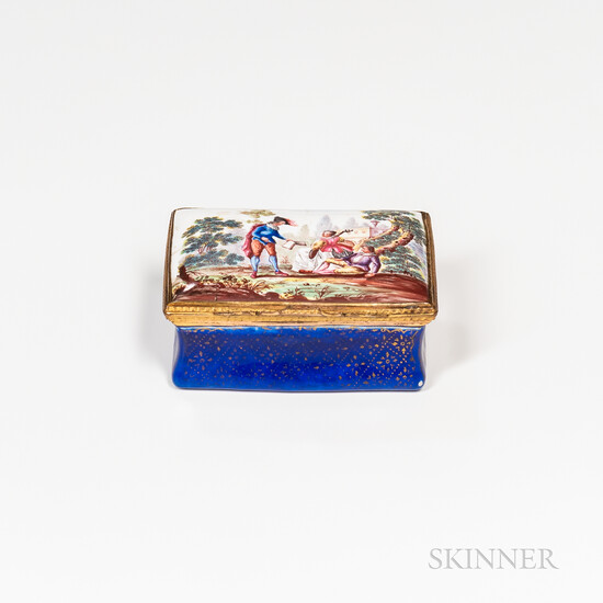 Continental Enameled Box and Cover
