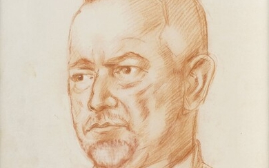 Cuno Amiet (Solothurn 1868 - Oschwand 1961). Self Portrait.