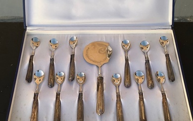 Cutlery set for 12 (13) - sweet / dessert - .800 silver, Silver