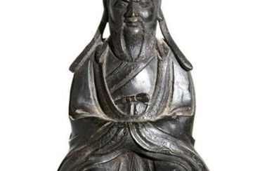 Daoist immortal/ Bronze figure, Qing Dynasty