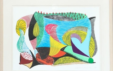 David Hockney (b 1937) Br, Lithograph/ Screenprint