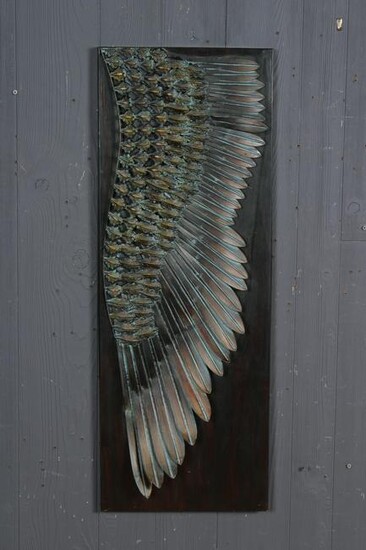 Decorative Metal Wing Plaque