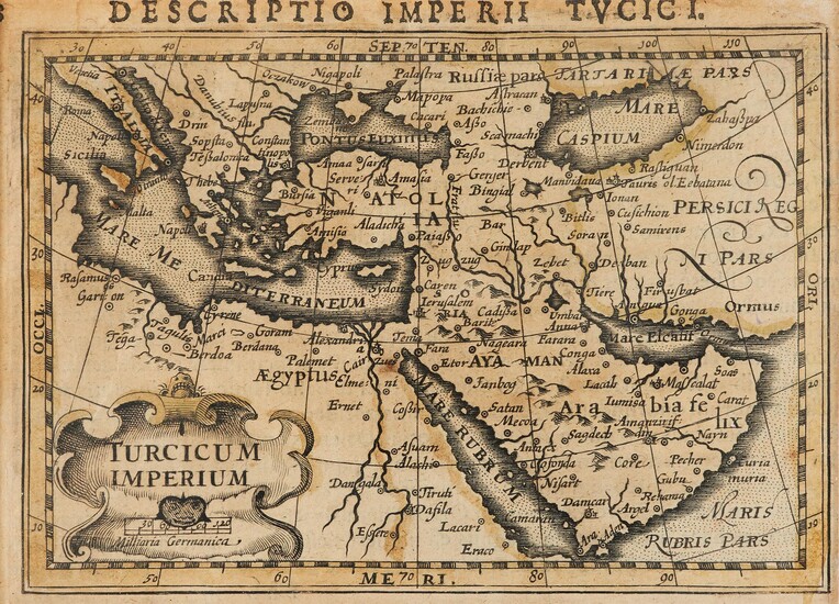 Ɵ "Descriptio Imperii Turcici" printed on paper [Probably Amsterdam, c. 1606]