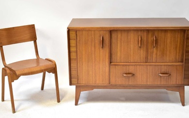 E. GOMME FOR G-PLAN; a mid-century teak sideboard, with pair...