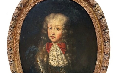 ECOLE ITALIENNE du début du XVIIIe siècle Portrait de Charles-Emmanuel (1701-1773) duc de Savoie, portant...