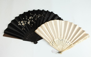 EDWARDIAN/VICTORIAN VINTAGE FANS. Estimate $60-80 Condition commensurate with age