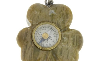 Early 20th century compass pendant