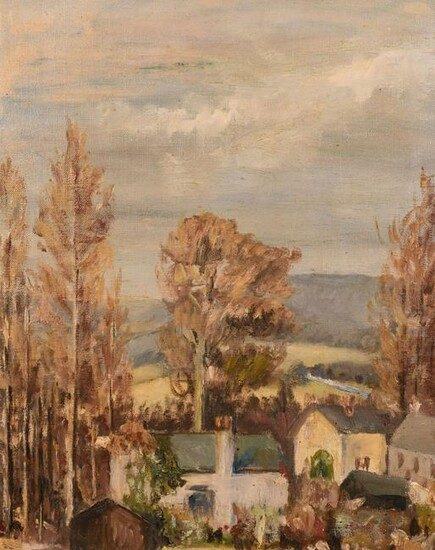 Early 20th century school, a country landscapes with