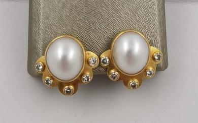 Earrings Yellow gold - Diamond