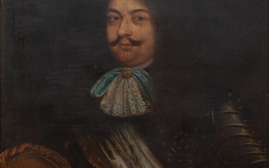 Ecole française du XVIIème siècle. Portrait de François de Thiballier, seigneur de Thurelles, chef d'escadre...