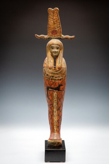 Egypt, wooden Ptah Sokar Osiris figure, Ptolemaic Period, 600-200 BC.,...