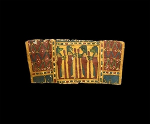 Egyptian Cartonnage with Four Sons of Horus