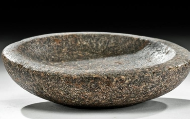 Egyptian Old Kingdom Granite Offering Plate
