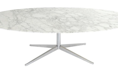 FLORENCE KNOLL OVAL DINING TABLE FOR KNOLL INTERNATIONAL