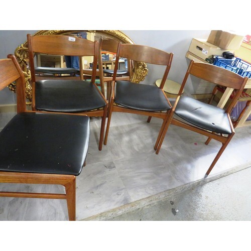 FOUR VINTAGE G PLAN CHAIRS