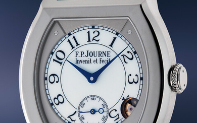 F.P. Journe, Ref. No. A-757-ELT A coveted and attractive titanium electro-mechanical tortue-shaped wristwatch with guarantee and presentation box