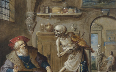 FRANS FRANCKEN II (ANTWERP 1581-1642) Death and the Miser
