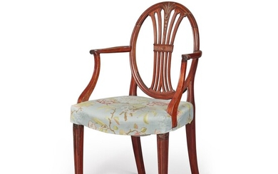 Federal Carved Mahogany Armchair, probably Baltimore, Maryland, Circa 1800