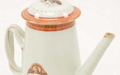 Fine Chinese Export porcelain lighthouse form teapot