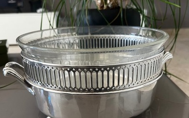Fleuron Christofle - Bowl - Glass, Silver-plated