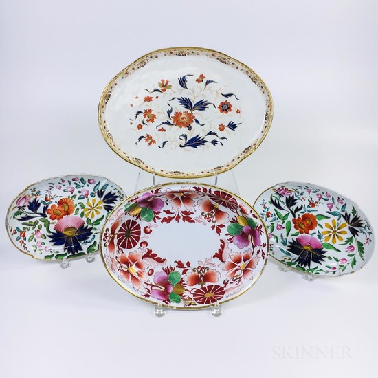 Four English Ceramic Platters