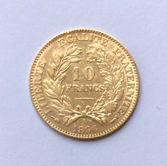 France. 10 Francs 1896-A Ceres, Third Republic (1870-1940)