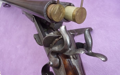 France - 1880 - Double Barrel - Pinfire (Lefaucheux) - Shotgun - 16 ga