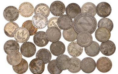 France, Napoleon I (1804-1814), 10 Centimes (31), 1808a (4), 1808bb, 1808h, 1808i,...