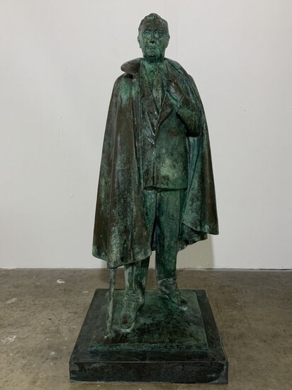 Franklin Roosevelt Bronze Statue - William Reid Dick