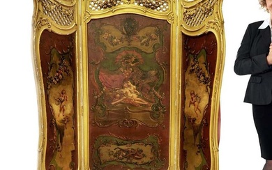 French 19th C. Louis XV 3 Panel Screen
