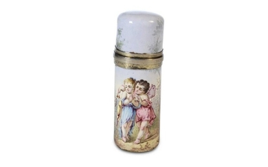 French Enamel Perfume Bottle