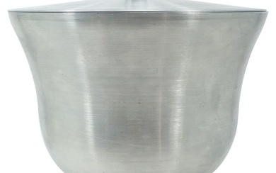 Frontgate Silver Brushed Stainless Steel Ice / Champagne Bucket 10 in. x 10 in.