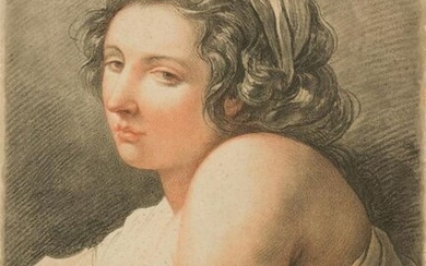 GILLES DEMARTEAU (1722-1776) Etude de femme...