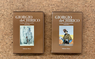 GIORGIO DE CHIRICO - Lotto unico di 2 cataloghi dell'opera grafica
