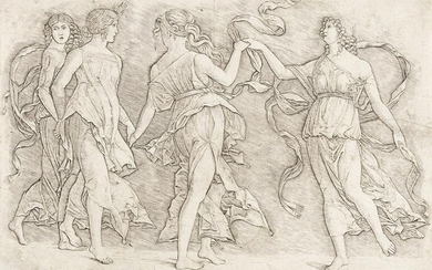 GIOVANNI ANTONIO DA BRESCIA (after Mantegna), Four Women Dancing