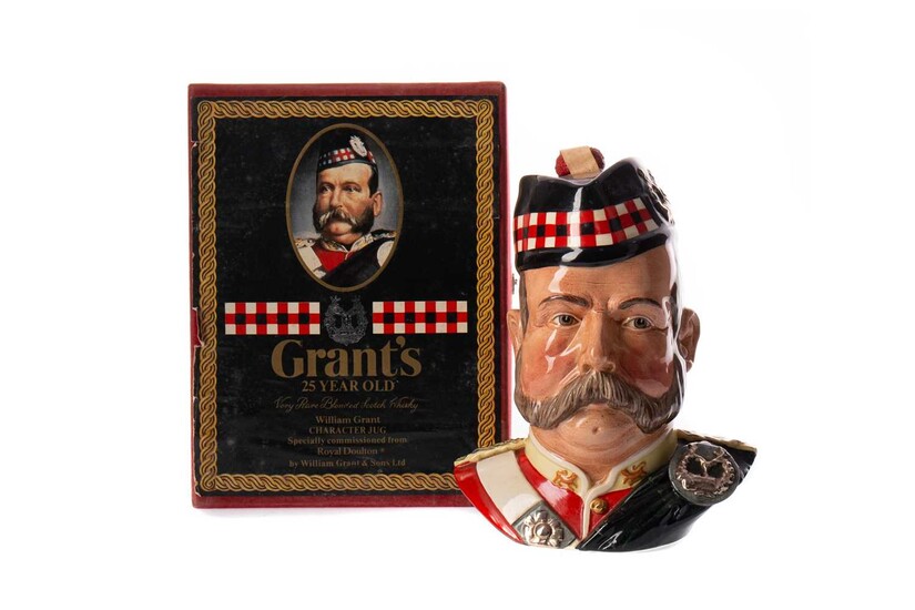 GRANT'S 'WILLIAM GRANT CHARACTER JUG' AGED 25 YEARS