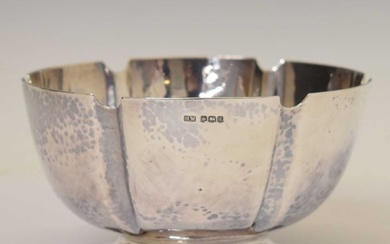 George V silver bowl
