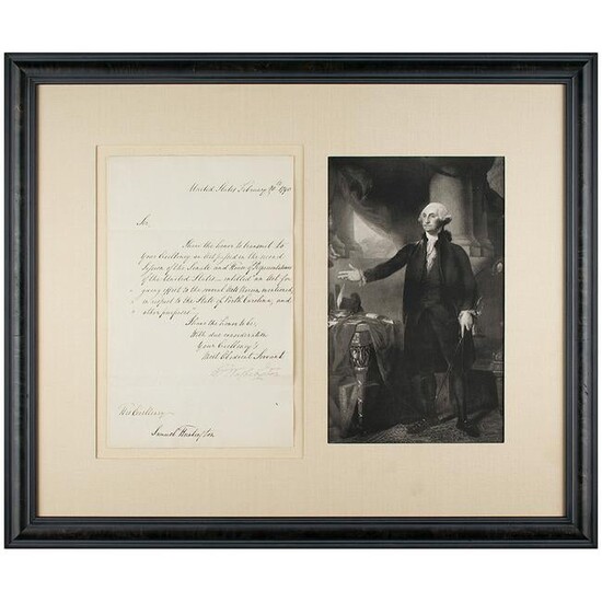 George Washington Letter Signed as President