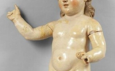 GesÃ¹ Bambino, grande scultura in terracotta