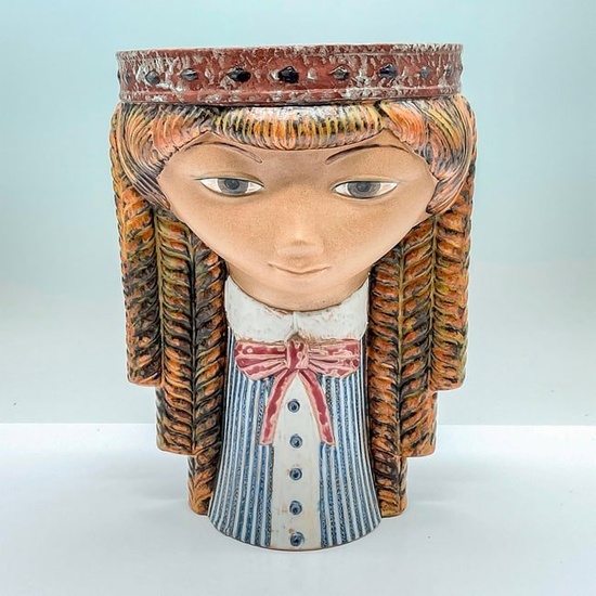 Girl's Head 1012041 - Lladro Porcelain Gres Sculpture