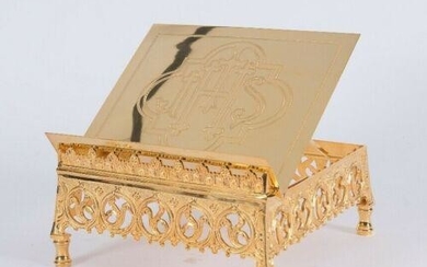 Gold Plated French Gothic Missal Stand -Church Gospel