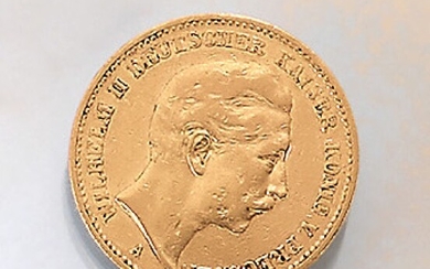 Gold coin, 20 Mark, German Reich, 1891...