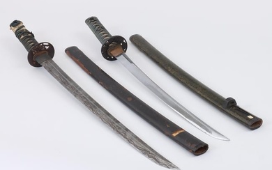 Group of (2) Samurai Swords