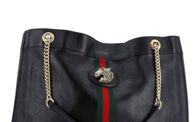 Gucci Rajah Chain Tote Leather