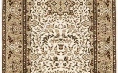 Hand-Knotted Oriental Runner Rug 3X10 Floral Classic Kirman Plush Kitchen Carpet