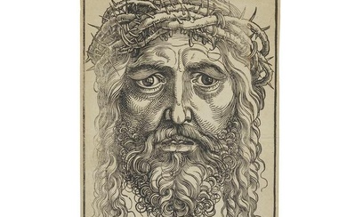 Hans Sebald Beham (1500-1550); The Head of Christ Crowned with Thorns;