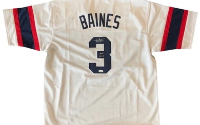 Harold Baines Autographed "HOF 2019" Chicago White Sox Jersey (JSA)