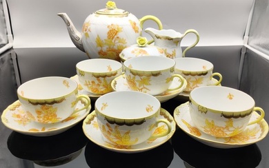 Herend - Tea service (9) - Queen Victoria VBO Fortuna - Porcelain