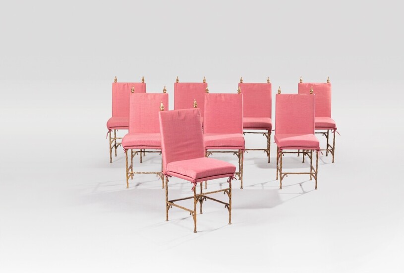 Huit chaises modèle Athéna, Elizabeth Garouste et Mattia Bonetti