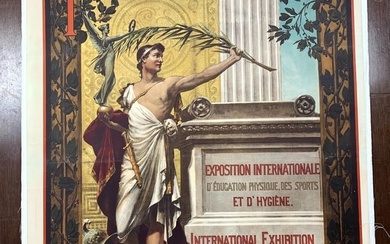 Innsbruck-Tyrol - Art By A.H. Schram (1896) 35.5x46.5 Austrian Exhibition Poster LB